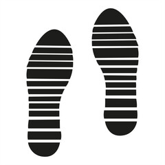 The image is of two black and white feet with a wave pattern