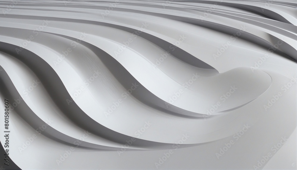 Poster three-dimensional wave composition: a geometric abstract illustration design with simple concept and