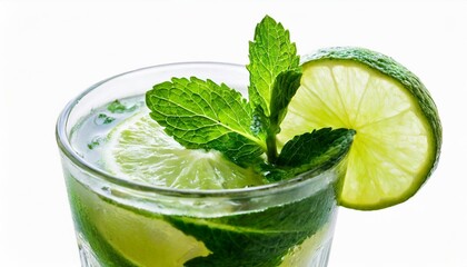 fresh mojito cocktail isolated