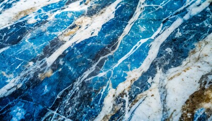smooth surface displaying a luxurious marble texture in a sophisticated color scheme of white and blue tones