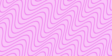 Fototapeta premium Abstract background with waves for banner. Medium banner size. Vector background with lines. Pink color. Interior. Brochure, booklet. Summer, spring