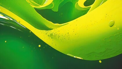 abstract background image design fluid shape banner template colorful yellow green - Powered by Adobe
