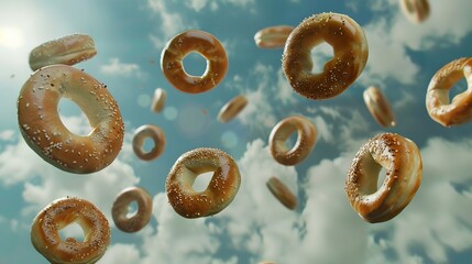 flying bagels  