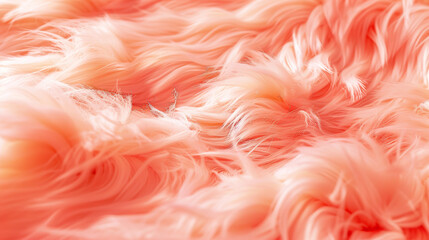 Whimsical Waves of Soft Peach Feathers