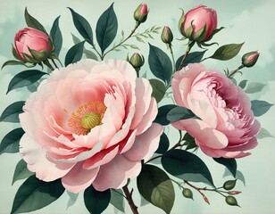 Soft and Delicate Floral Illustrations