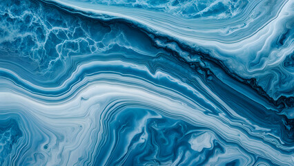 Obraz premium A blue and white swirl pattern that appears to be a painting