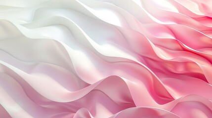 Obraz premium Gradient fluid background. Abstract red and white waves backdrop.Textile, flow, silk background, futuristic wallpaper, design, smooth, curve.