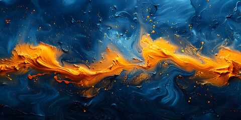 Bold Abstract Art Banner - Unique Canvas Illustration