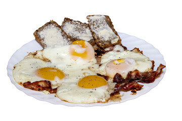 jajka na bekonie, eggs on bacon © Studio RMW