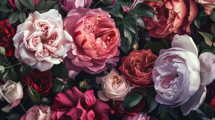 A symphony of roses in full bloom Nature s fragrant palette