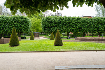 le parc public de Choisy dans le 13 ème arrondissement de Paris en France