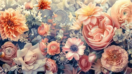 A vibrant tapestry of floral elegance