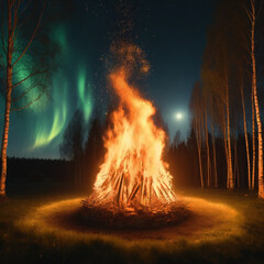 Walpurgis Night bonfire swedish traditional may fire