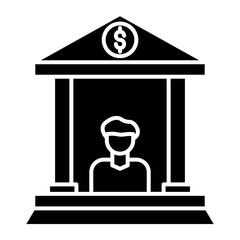 Personal Banking Line Icon