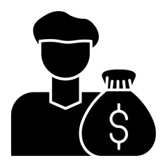 Financial Advisor Line Icon