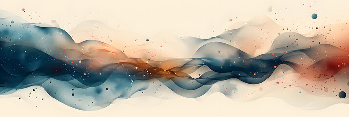 Abstract Business Elements on a Neutral Gray Canvas