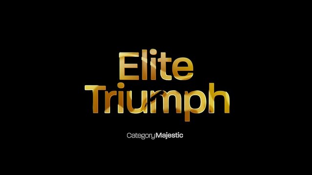 Majestic Awards Title Card Cinematic Text Reveal Animation