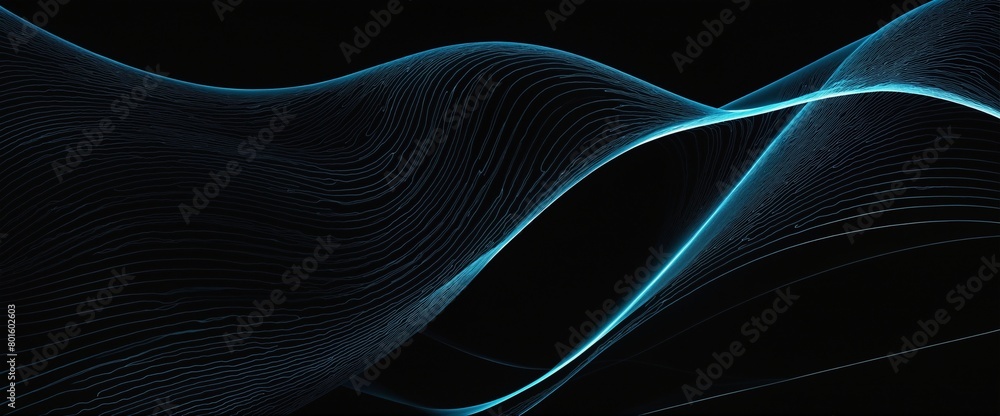 Poster dynamic waves: an artistic vector collection for a modern presentation