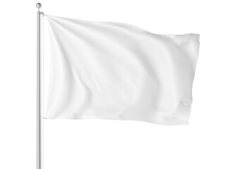 An image of a White Flag isolated on a white background