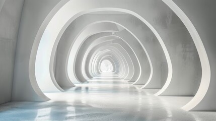 Long Tunnel With Light at End