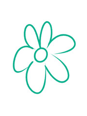 blue flower isolated on white