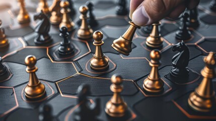 Leveraging competitive advantage in a technologydriven market sparks disruption and leads to success, close up business concept