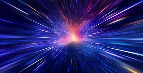 Fototapeta premium abstract background with rays, dynamic background of speed and motion with lights