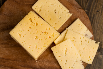 natural organic cheese products close-up