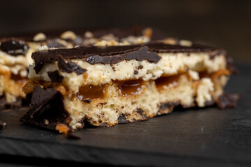 sweet dessert with boiled condensed milk
