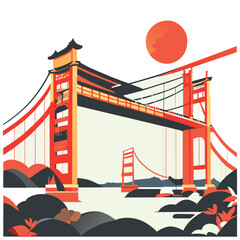 bridging cultural divides, vector illustration flat 2