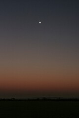 Dark sunset sky aesthetic background