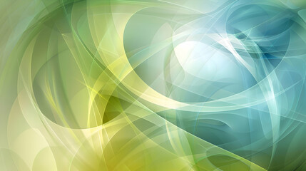 Abstract wallpaper in an artistic blend of geometric shapes and soft lines in sky blue and lime, designed to mimic the quality of an HD camera capture