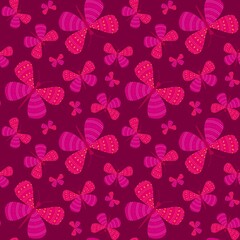 Cartoon summer print animals seamless butterfly pattern for wrapping paper and kids clothes and party accessories