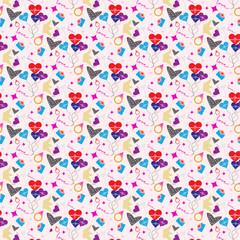 Valentines day pattern collection