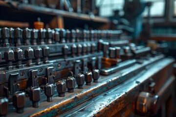 A cluttered workbench with many tools and nuts and bolts. The image has a mood of disorganization and chaos - Powered by Adobe