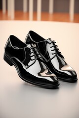 patent leather gentleman's shoes Generative AI
