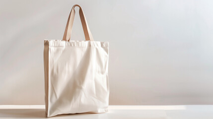 Reusable grocery bag crafted from organic cotton, showcased against a white backdrop