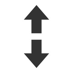 Up and down arrow line art icon for apps and websites. business arrow icon. Vector illustration. Eps file 51.