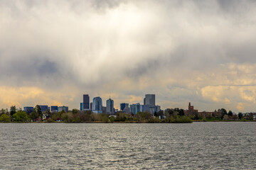 Sloan Lake and Downtown Denver, Colorado, in the background