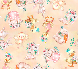 seamless pattern with animals
