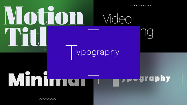 Flat Design Titles | Animated Titles with Control Panels