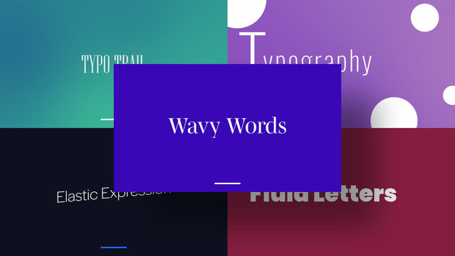 Artistic Text Flows | Animated Titles with Control Panels