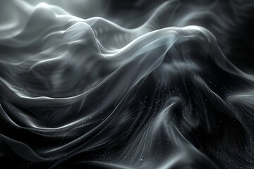 Monochromatic abstract background with gentle waves and lines. 