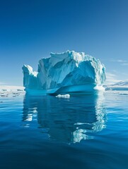 Majestic Iceberg in Serene Arctic Waters
