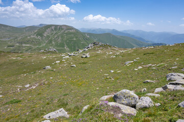 Landscape of Rila Mountain near Kalin peaks, Bulgaria