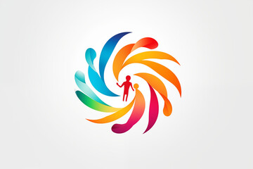 Naklejka premium colorful inclusion and diversity logo. High quality illustration
