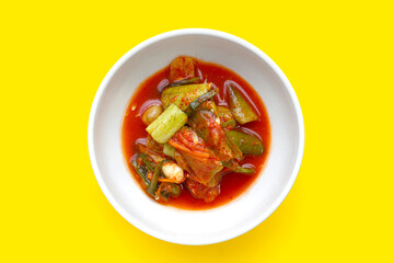 Kimchi korea food, cucumber kimchi