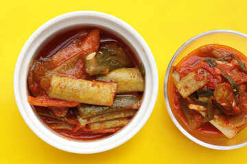 Kimchi korea food, cucumber kimchi