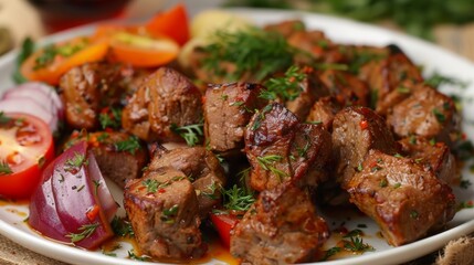 Afghan cuisine kebab kebab tas-veal kebab.