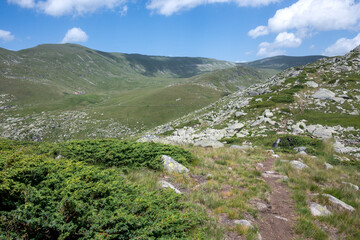 Fototapeta premium Landscape of Rila Mountain near Kalin peaks, Bulgaria
